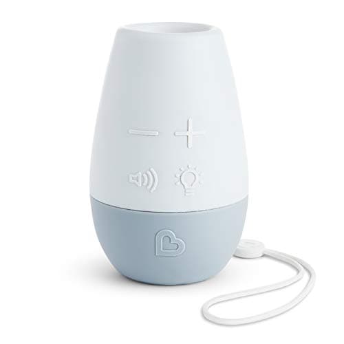 Munchkin Shhh… Baby Sleep Soother White Noise Sound Machine and Night Light, Portable for Travel, Blue
