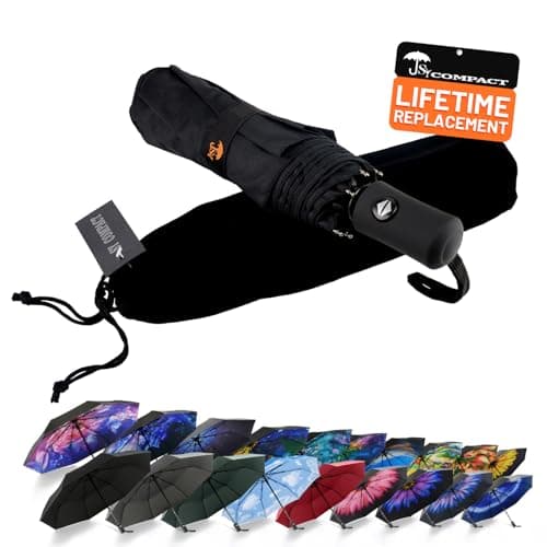 SY COMPACT Travel Umbrella Windproof Automatic Umbrellas Small Compact UV Sun Protection Factory Outlet Umbrella