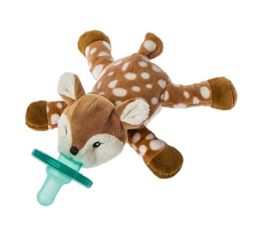 Mary Meyer WubbaNub Infant Pacifier, 6-Inches, Amber Fawn