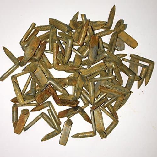 BARREL HOOP NAILS (VINTAGE LOOK) Made from Galvanized Steel Nail Hardware to Hold up Metal Hoops on Wine or Whiskey Barrels (QTY 50)