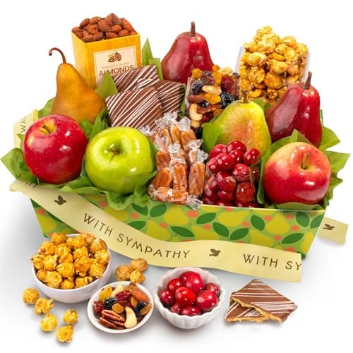 Sympathy Gift Basket with Gourmet Food