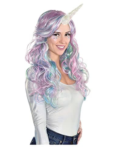 Light-Up Unicorn Horn - Adult Standard Size, White - 1 Pc.