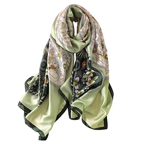 YMXHHB Fashion Scarves Silk Like Scarf Long Lightweight Sunscreen Shawls for Women