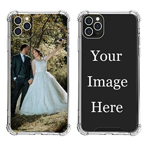 LYLBFOF Personalized Custom Phone Case for iPhone 17 16 15 12 13 14 11 Pro Max Plus XR X Xs Max Anti-Scratch Shock-Resistant Soft Protective TPU Design Your Own Personalized Picture Photo Case Clear