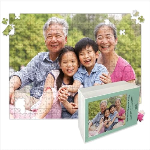 Photo Puzzle, Pet, Wedding, Family Reunion Puzzle | 500 Piece, Custom Jigsaw Puzzle for Adults (Horizontal/Landscape) | 20" x 16" | I See Me!