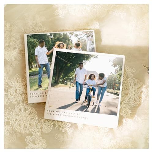 Personalized Photo Book 6.3×6.3" Hard Cover - Your Memory PhotoBook, Custom Christmas Family Birthday Gifts, 17 Photos