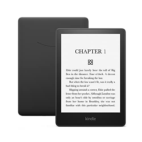 Amazon Kindle Paperwhite (8 GB) – Now with a larger display, adjustable warm light, increased battery life, and faster page turns – Without Lockscreen Ads – Black