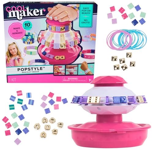 Cool Maker, PopStyle Bracelet Making Kit with 170 Beads, Make & Remake 10 (Packaging May Vary), Arts and Crafts Kids Toys for Ages 7 and up