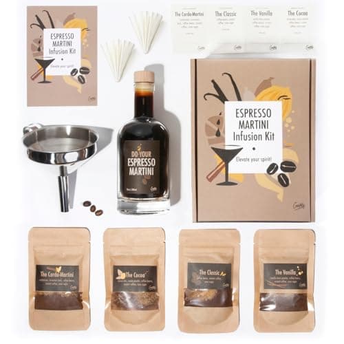 Espresso Martini Infusion Kit | Homemade Cocktails Kit | Espresso Martini Kit | Natural Cocktail Blends | Gift for Men & Women | Birthday Gifts for Him & Her