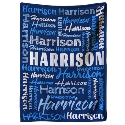 LICVIC Custom Blanket, Personalized Baby Blanket, Customizable Name,28 * 39Inch,Customized Baby Name Blanket, Customize Blankets for Baby Girl or Boy, Best Gift for Baby, Newborn, New Mom.