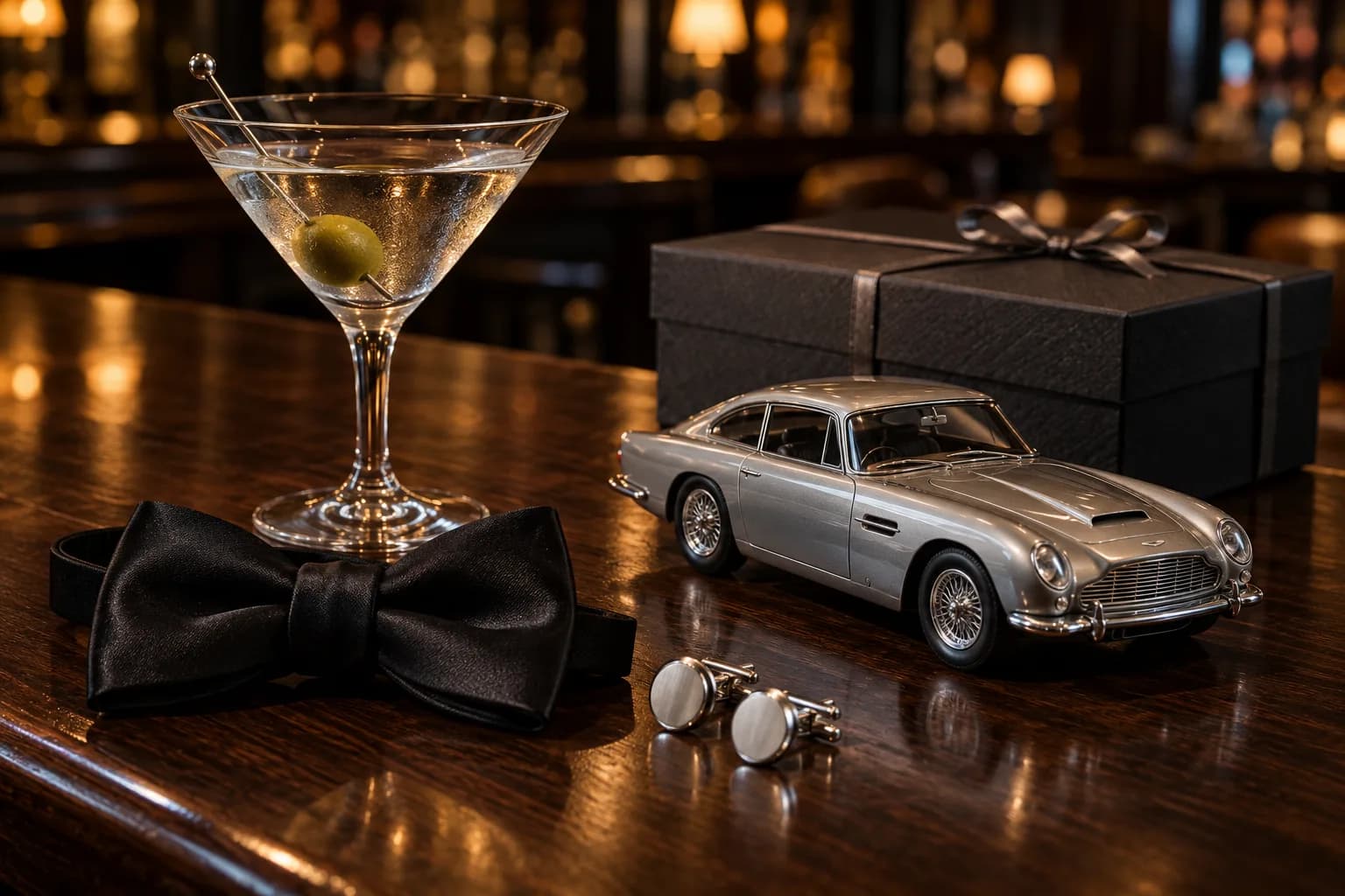 James Bond gift ideas for 007 fans, from the DB5 to the Vesper martini