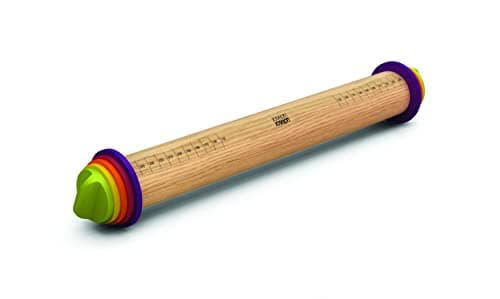 Joseph Joseph 20085 Adjustable Rolling Pin with Removable Rings, 16.5", Multicolored