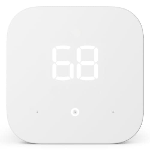 Amazon Smart Thermostat – Save money and energy - Works with Alexa and Ring - C-wire required