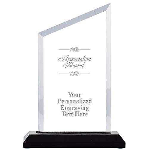 Appreciation Award, 6" Recognition Acrylic Trophy Award Includes Free Custom Engraving