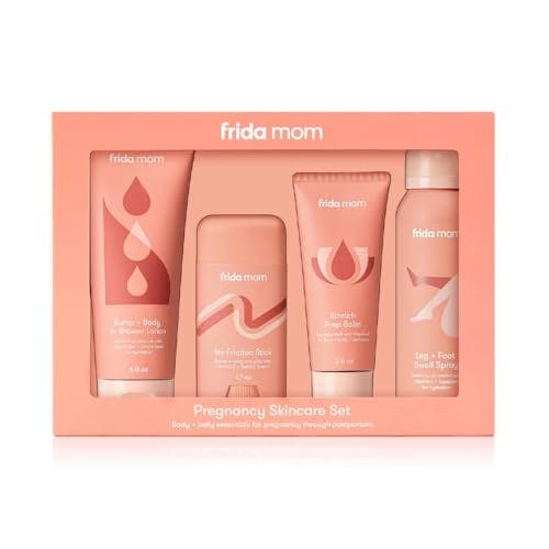 Frida Mom Pregnancy Skincare Set, Body Relief for Stretch Marks, Dry Skin, Swelling, & Chafing - 4pk Set