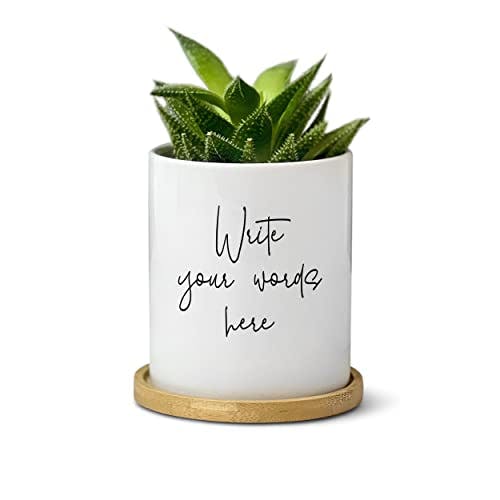 Personalized Flower Pot - Customized Planter - Message Gift for Plant Lover - Present for Mom Grandma - Garden Decor for Women