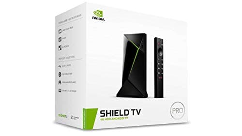 NVIDIA SHIELD Android TV Pro Streaming Media Player; 4K HDR movies, live sports, Dolby Vision-Atmos, AI-enhanced upscaling, GeForce NOW cloud gaming, Google Assistant Built-In, Works with Alexa