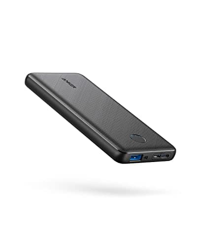ANKER Power Bank(PowerCore 10K),Compact Travel-Ready 10,000mAh Battery Pack with PowerIQ Charging Technology,5V/3A High-Speed Charging for iPhone,iPad,and More (USB-C Input Only（Black）, 1 Pack)