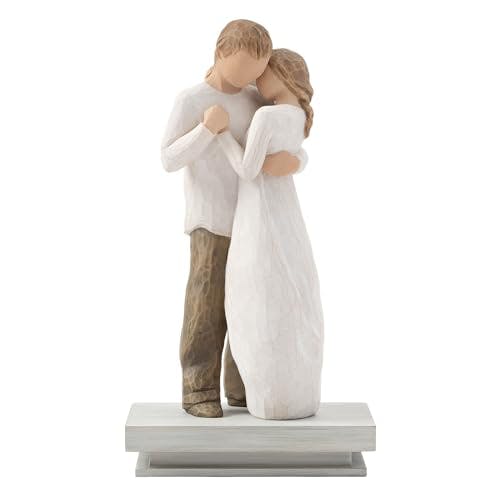 Willow Tree Promise, Sculpted Hand-Painted Figure with Personalized Shelf