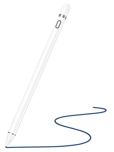 Stylus Pens for Touch Screens, Active Pencil Smart Digital Pens Rechargeable Fine Point Stylist Compatible with Apple iPad and Other Tablets (White)