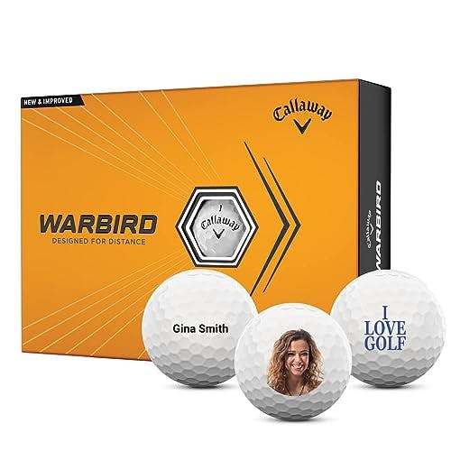 Callaway Warbird Personalized Golf Balls - Customized with Picture, Logo, Text - 12 Pack