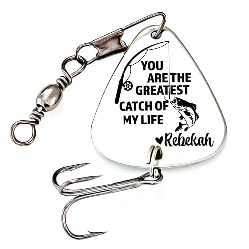 Personalized Fishing Lure You Are The Greatest Catch Of My Life Fishing Lure Gift Men's Gift for Husband Gift Boyfriend Personalized Gift GREATEST-LURE