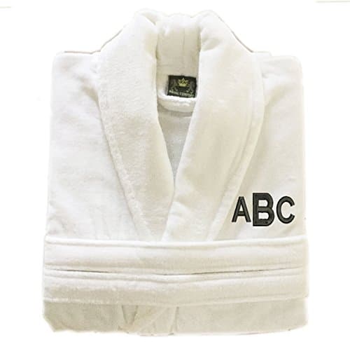 Personalized Monogrammed Turkish Cotton Terry Velour Bathrobe