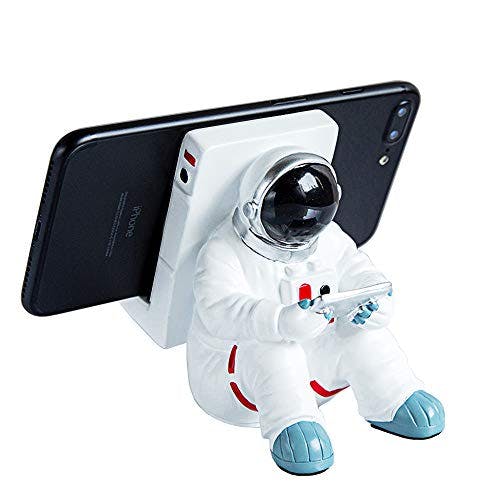 ONEYIM Phone Holder for Desk, Creative Astronaut Cell Phone Stand Tablets Phone Holder Phone Supporter for iPhone, Ipad, Samsung Phone (A)