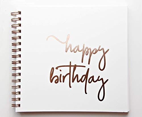 Birthday Guestbook For Photobooth Photo Strips, Birthday Scrapbook, Baby's 1st Birthday Decorations for Kids Birthday, Happy Birthday Decorations, Happy Birthday Guest Book (WH)