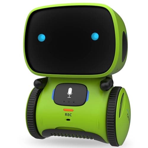 GILOBABY Kids Robot Toys, Smart Talking Robot with Voice Control Touch Sensor, Dancing, Singing, Recording, Repeat, Gift for Boys Age 3+ Years (Green)