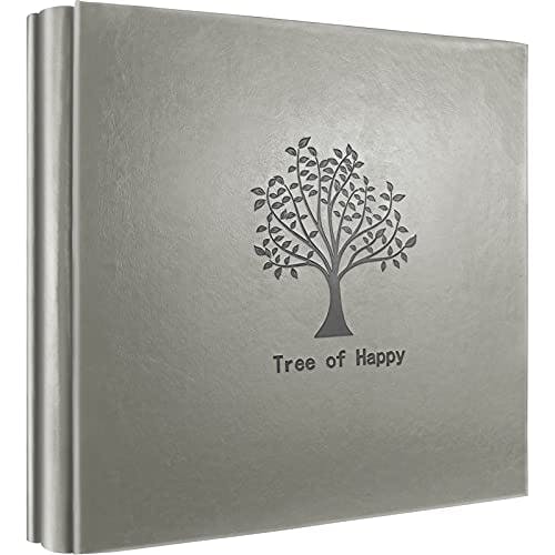 Photo Album 6x4 600 Pockets Photos, Leather Cover, Extra Large Capacity Wedding Baby Anniversary Valentines Picture Albums Holds 600 Horizontal and Vertical Photos Tree Pattern Album