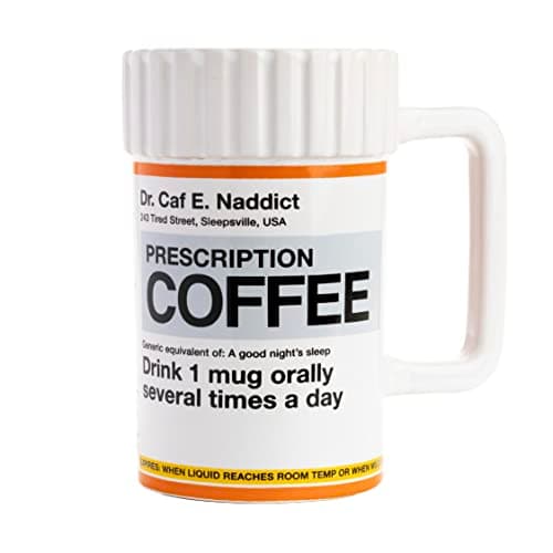 Paladone XL Prescription Unique Coffee Mug 17.5floz | Funny Coffee Mug Novelty Gag Gift for Coffee Lovers