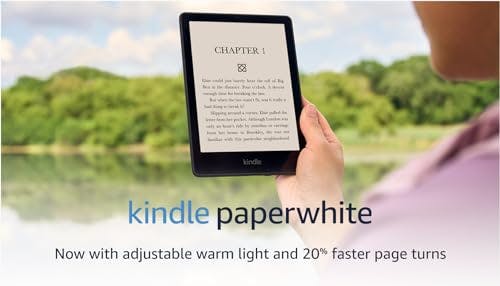 Amazon Kindle Paperwhite (8 GB) – Now with a larger display, adjustable warm light, increased battery life, and faster page turns – Without Lockscreen Ads – Black