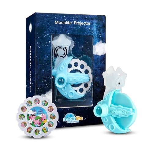 Moonlite Storytime Projector, Magical Bedtime Kids Book Projector for Immersive Reading Experience, Smartphone Compatible Storybook Projector, Interactive Learning Fun for Kids
