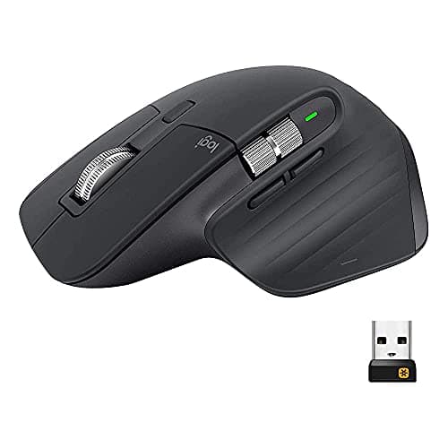 Logitech MX Master 3 Advanced Wireless Mouse - Graphite (Renewed)