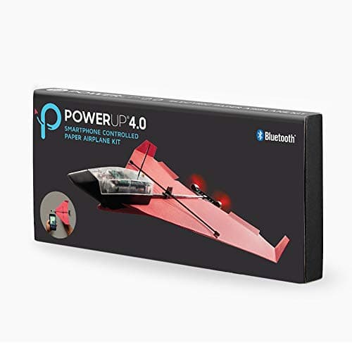 POWERUP 4.0 The Next-Generation Smartphone Controlled Paper Airplane Kit, RC Controlled. Easy to Fly with Autopilot & Gyro Stabilizer. for Hobbyists, Pilots, Tinkerers.