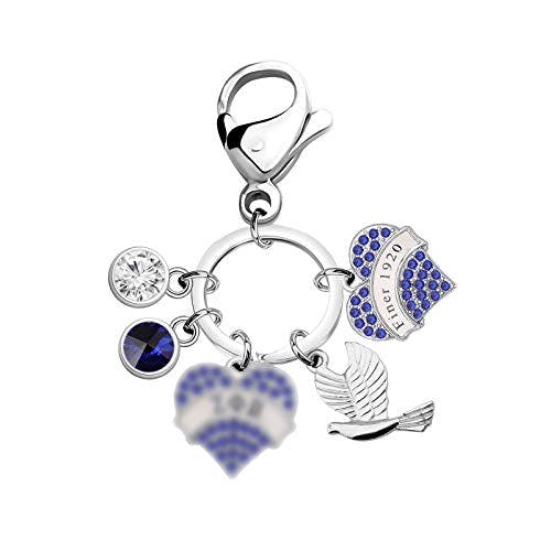 UJIMS Graduation Gift Finer 20 Keychain for Sisterhood Besties Greek Sorority Jewelry(Finer Women Keychain)
