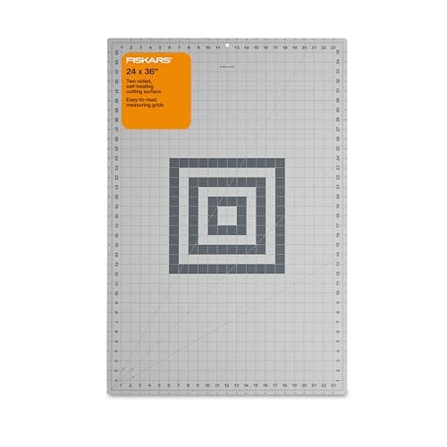 Fiskars Self Healing Cutting Mat for Quilting, Arts and Crafts, 24" x 36" Grid, Sewing Mat, Craft Cutting Board, Sewing Supplies and Quilting Tools