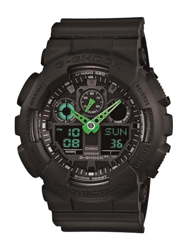 Casio Men's G-Shock Quartz Sport Watch with Resin Strap, Black, 29.4 (Model: GA-100C-1A3CR)