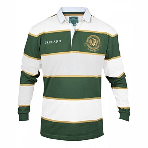 Croker Irish Rugby Jersey - Green & White, Multi, X-Large