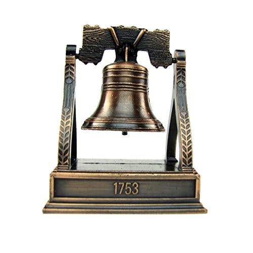Bronze Metal Liberty Bell Miniature Replica Die Cast Novelty Pencil Sharpener