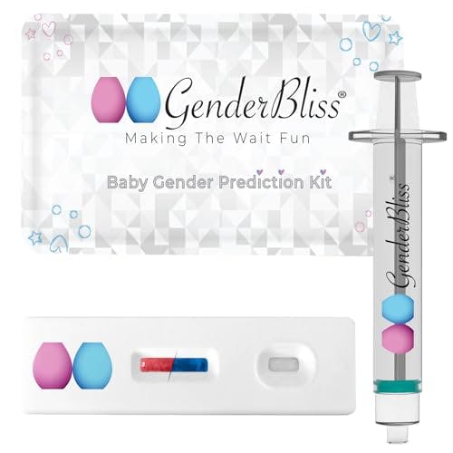 GenderBliss® Gender Prediction Test - Reveal if Your Baby is a boy or Girl from 8 Weeks - Instant Results Early Pregnancy Kit.
