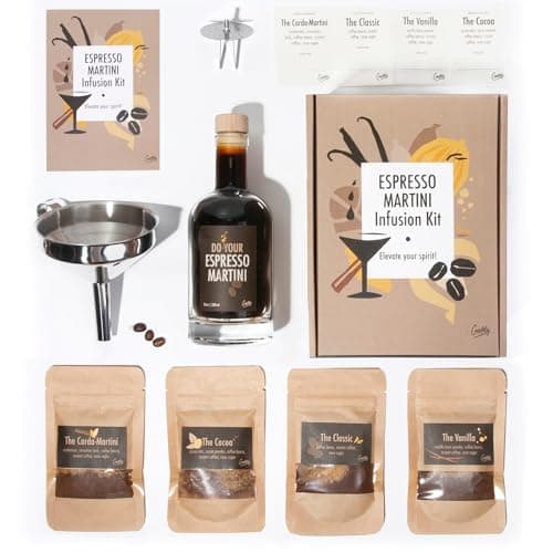 Espresso Martini Infusion Kit | Homemade Cocktails Kit | Espresso Martini Kit | Natural Cocktail Blends | Gift for Men & Women | Birthday Gifts for Him & Her