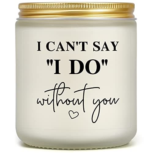 Bridesmaid Candles, Maid of Honor Gifts Matron of Honor Proposal Gifts from Bride Wedding Day Bridal Party Bachelorette Engagement Gift for Women Friends Fiance Sister Bestie Will You Be My...
