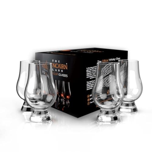 GLENCAIRN Whiskey Glass, Set of 4 in 4 Pack Gift Carton