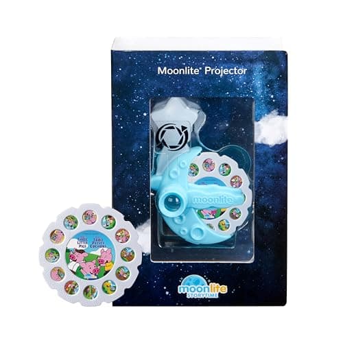 Moonlite Storytime Projector, Magical Bedtime Kids Book Projector for Immersive Reading Experience, Smartphone Compatible Storybook Projector, Interactive Learning Fun for Kids