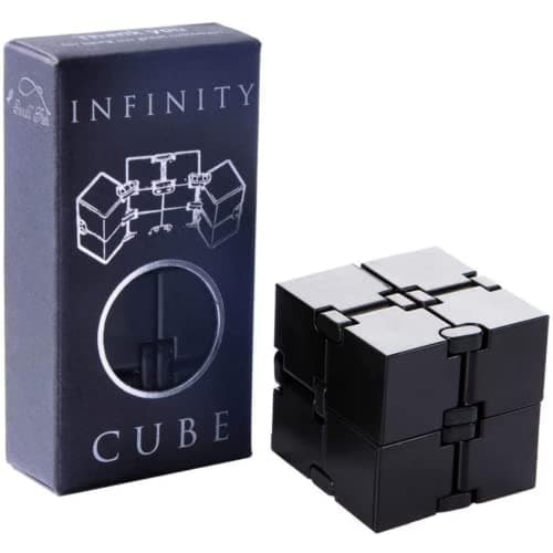 Infinity Cube Sensory Fidget Toy, EDC Fidgeting Game for Kids and Adults, Cool Mini Gadget Best for Stress and Anxiety Relief and Kill Time, Unique Idea That is Light on The Fingers and Hands