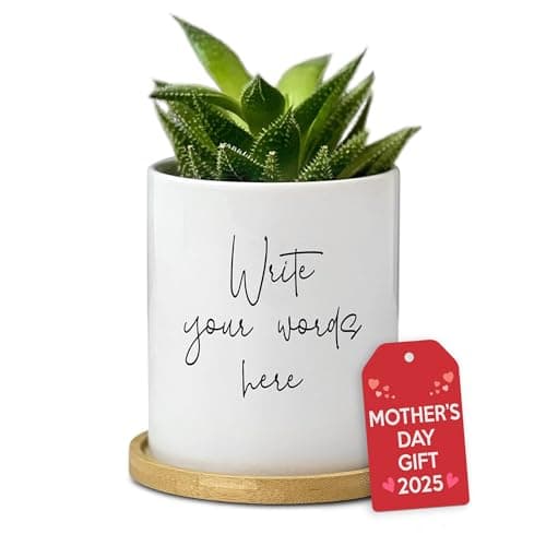 Personalized Flower Pot - Customized Planter - Message Gift for Plant Lover - Present for Mom Grandma - Garden Decor for Women