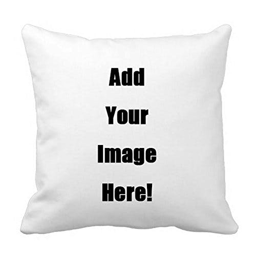 Shop&Three Custom Design Photos or Text Outdoor/Indoor Throw Pillowcase, Personalized Pet Photo Pillow, Love Photo Throw Pillowcases, Wedding Keepsake Throw Pillow Covers 18" x 18"