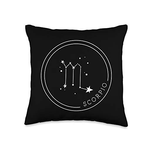 Scorpio Zodiac Sign Constellation-Astrology Gift Men Women Throw Pillow